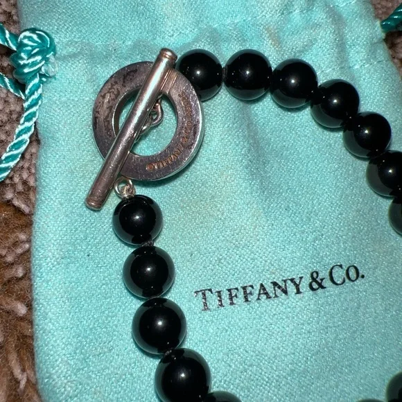 Tiffany & Co. Black onyx Bead Bracelet